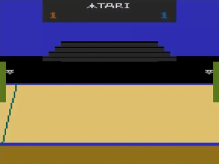 Basketball title screen for Atari 2600